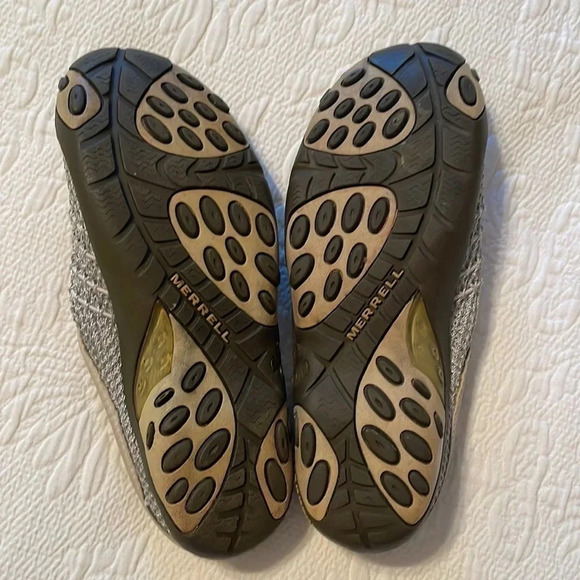 Women's MERRELL® KULA SLIDE Shoe Seagrass size 7.5 Mesh Slide Antimicrobial - Picture 6 of 7